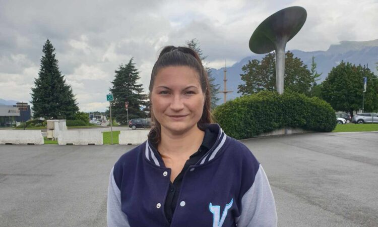 Marlène Brasset, présidente du club de baseball les Vikings d'Albertville